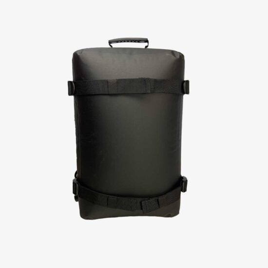 Sac noir, imperméable de 40 litres de dos