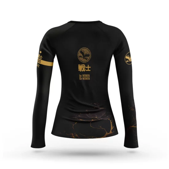 Rashguard femme de fight de dos