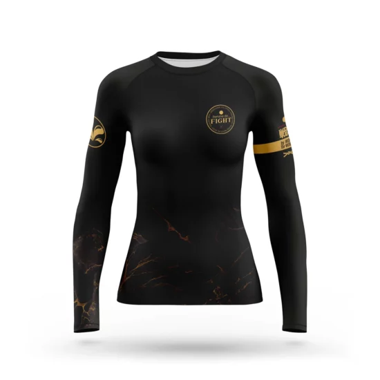 Rashguard femme de fight de face