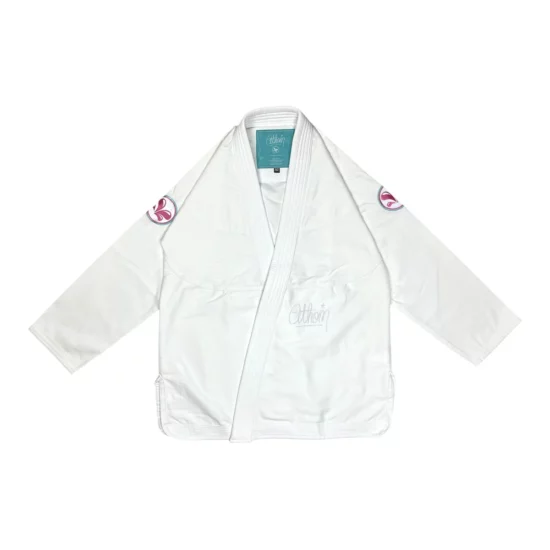 Veste kimono IBJJF, Blanc vue de face